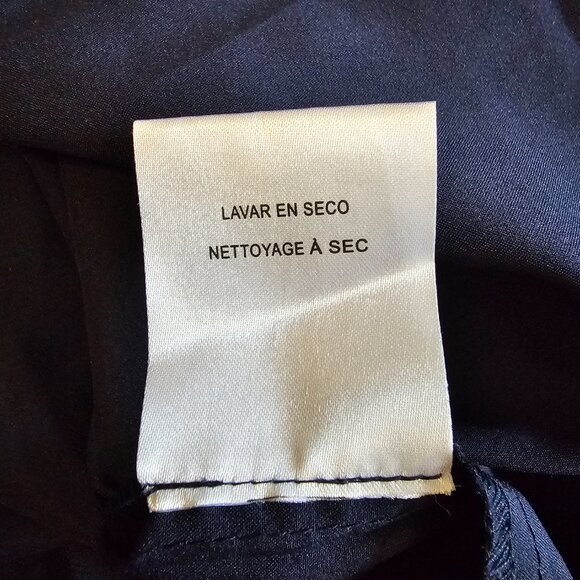 Donna Morgan 3/4 Sleeve A-Line Midi Dress US 10 Dark Navy - Picture 11 of 11